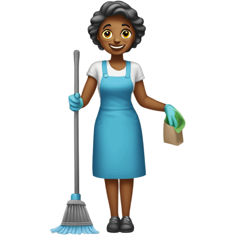 Texas cleaning lady emoji