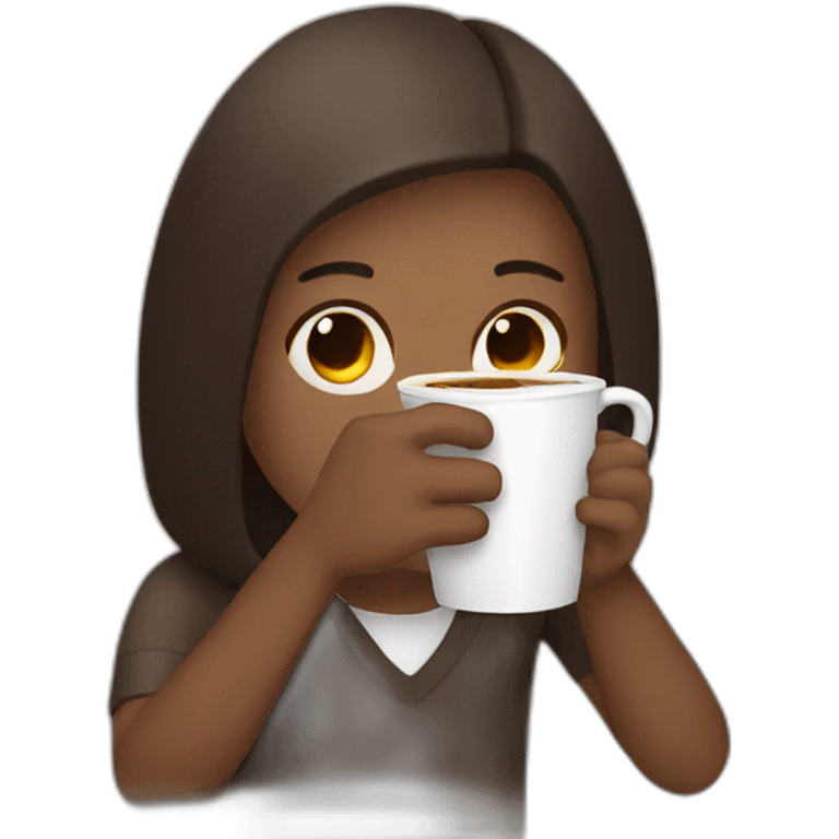 person drinking bad coffee emoji