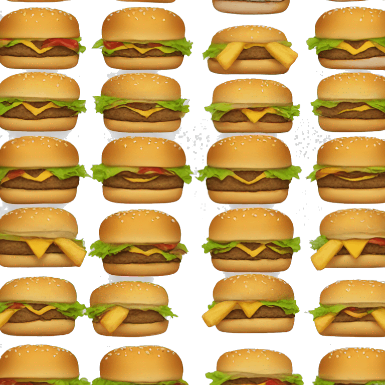 burger and fries emoji