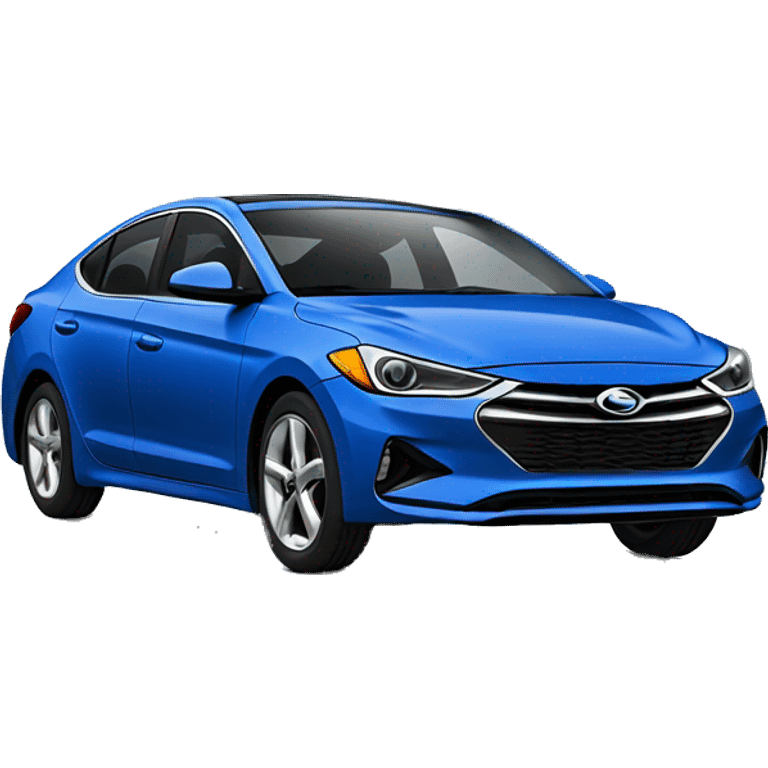 Blue Elantra car emoji