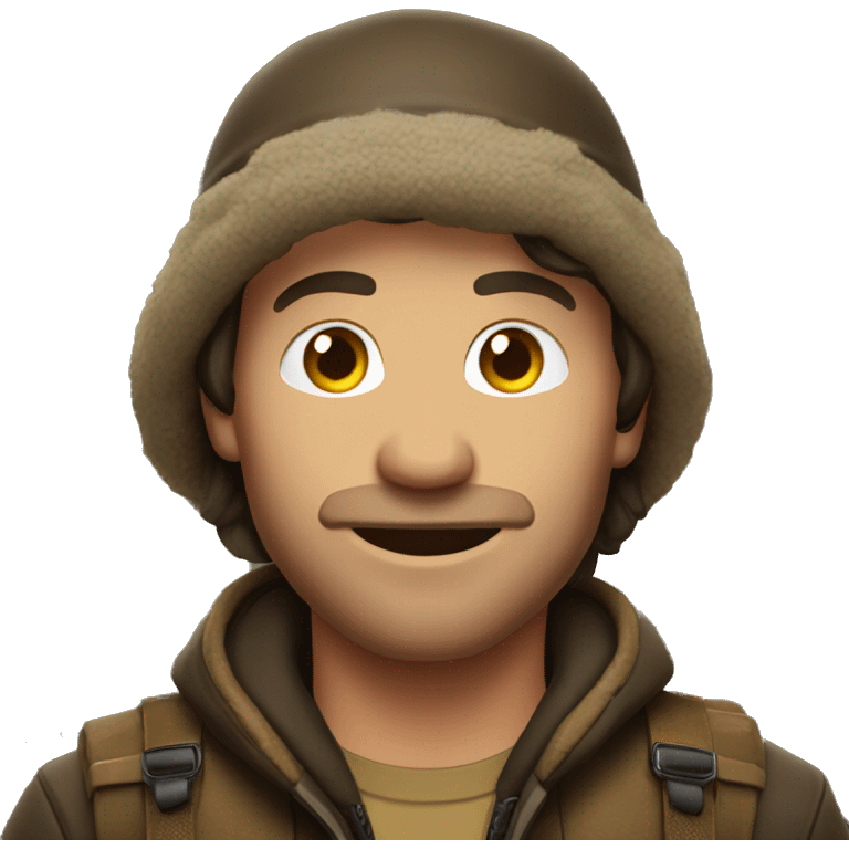 hunter brunette man emoji