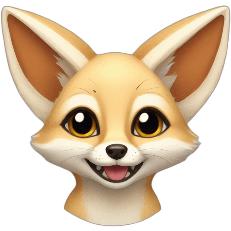 Fennec Fox smile emoji