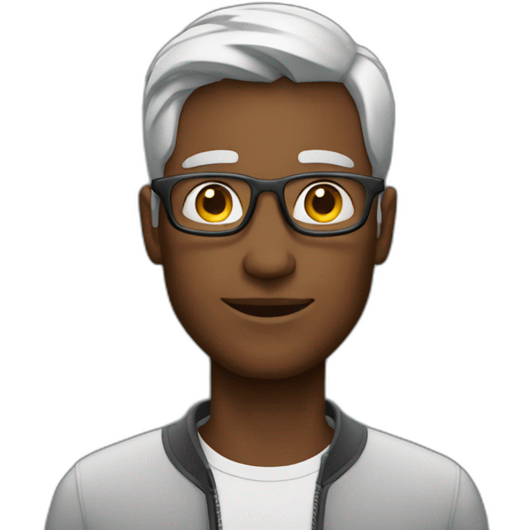 A man wearing apple vision pro emoji