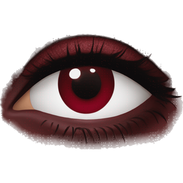 Wine red eyeshadows texture emoji