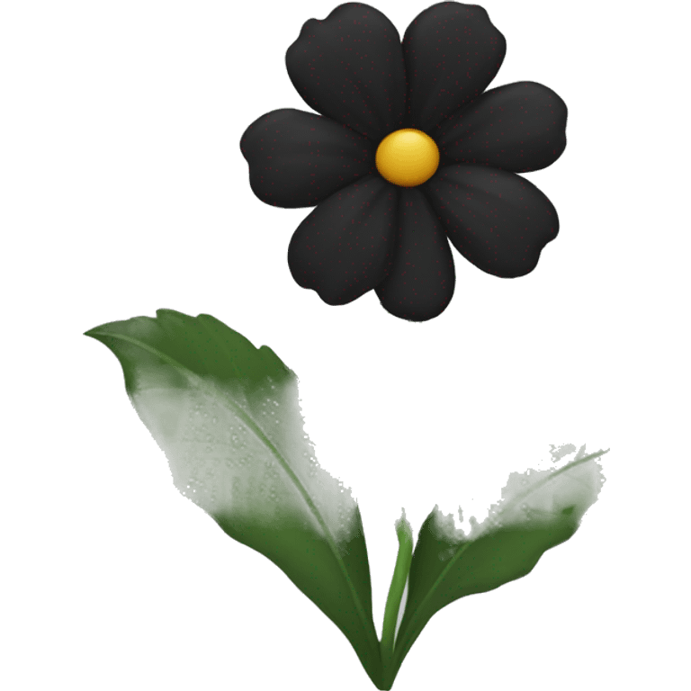 black flower emoji