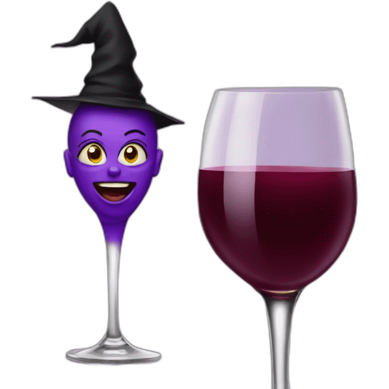 witches bitches wine emoji