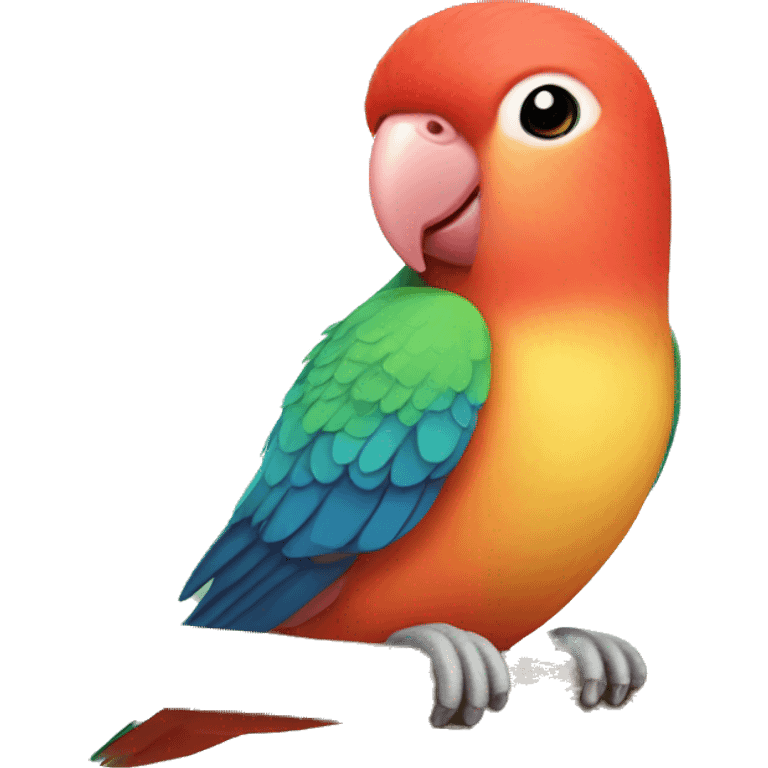 Fischer’s lovebird emoji