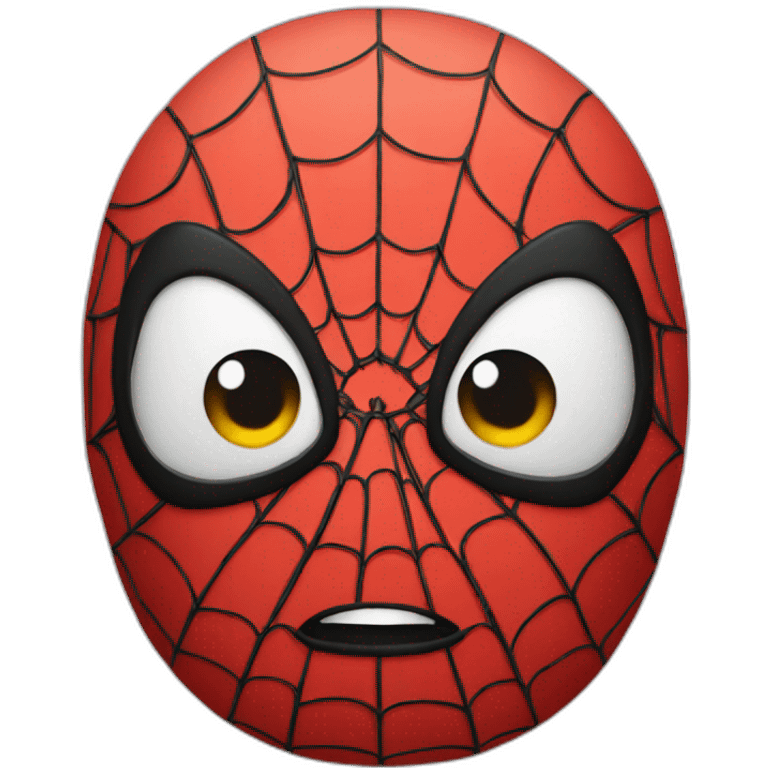 cute spiderman bust emoji