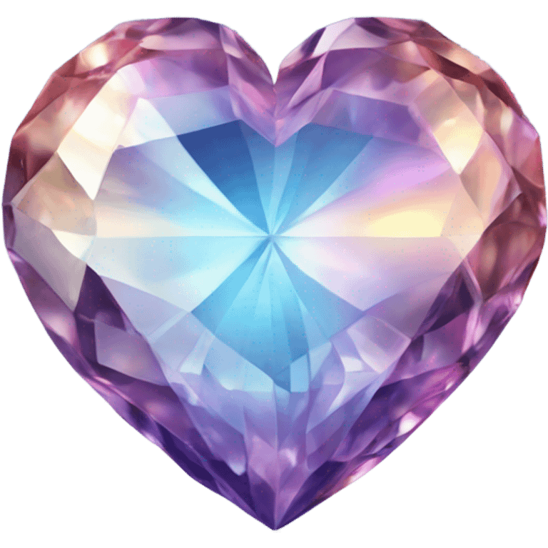 Crystal heart emoji