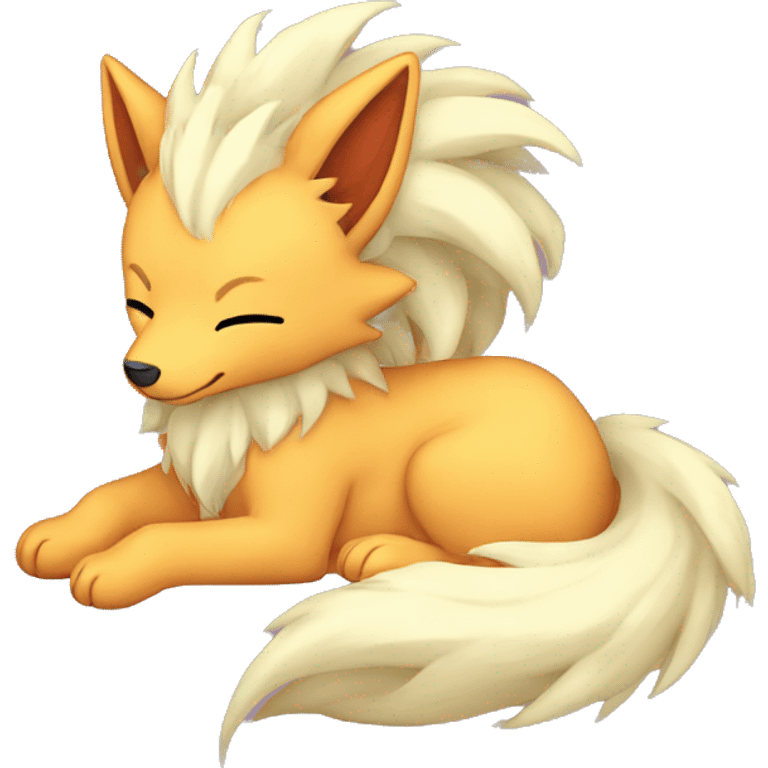 ninetails snuggling emoji