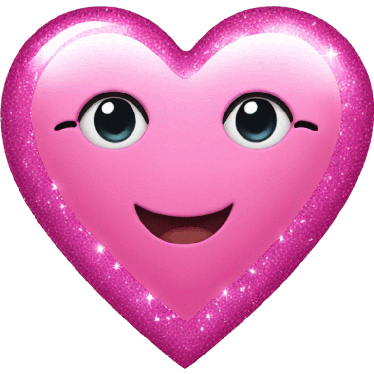 a pink sparkly heart emoji