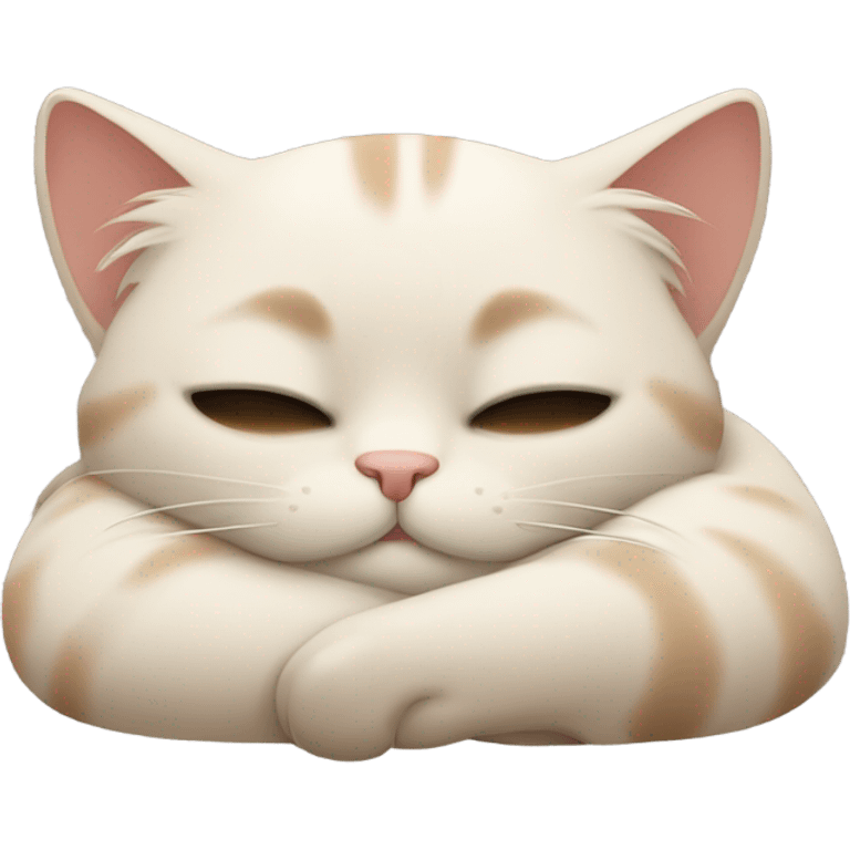 Cat sleeping emoji