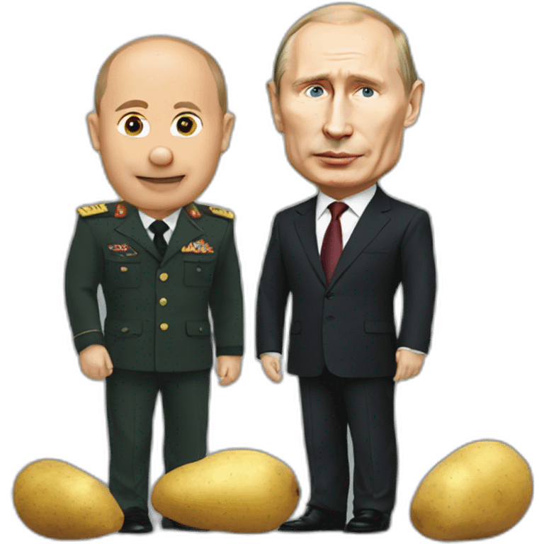 Putin and potato emoji