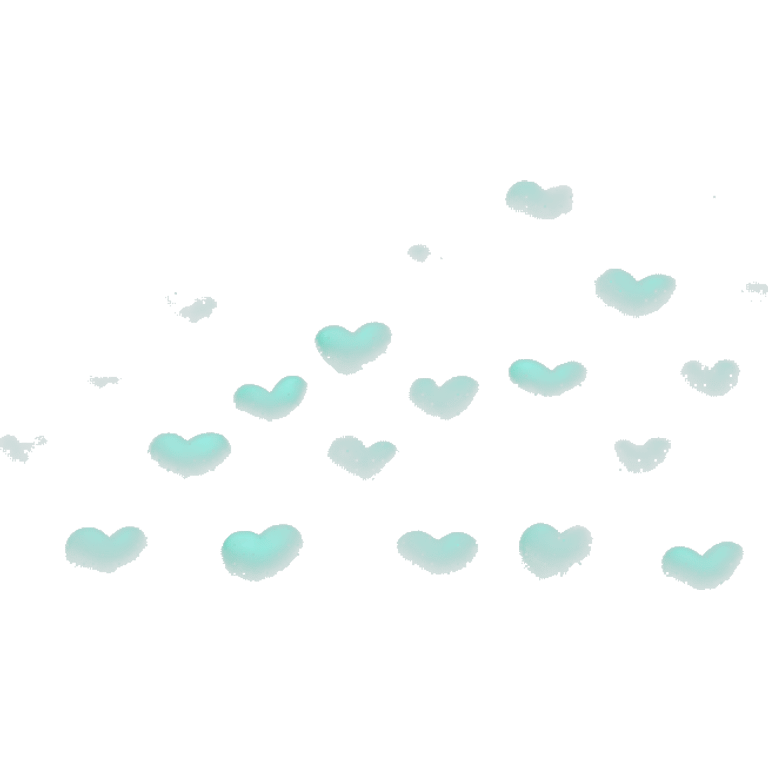 turquoise color heart emoji