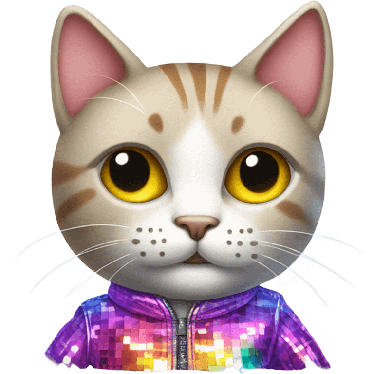 cat wearing disco pants emoji