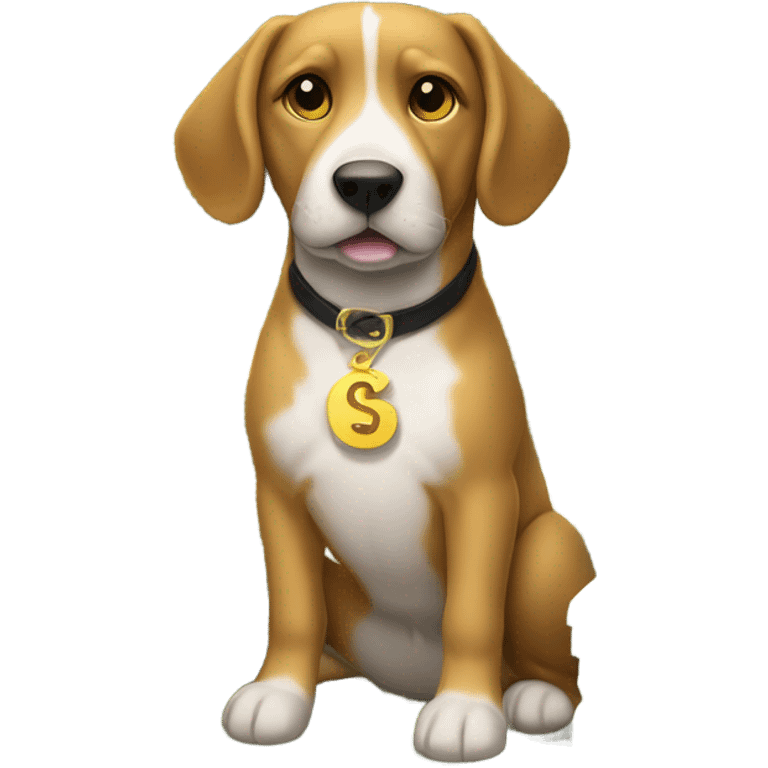 Dog with money emoji