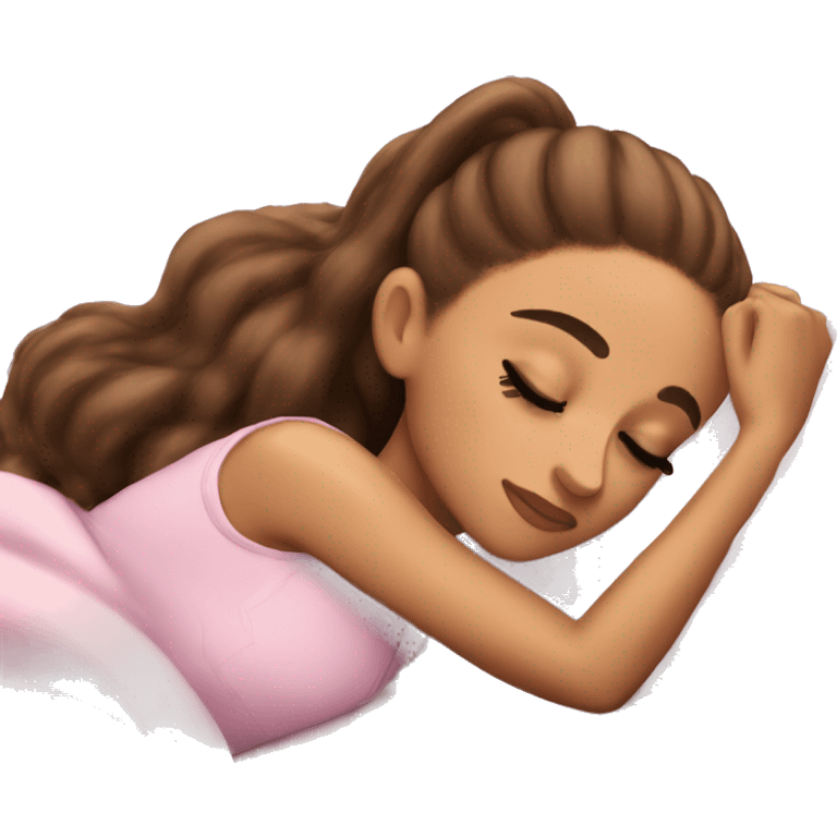 Ariana Grande sleeping emoji