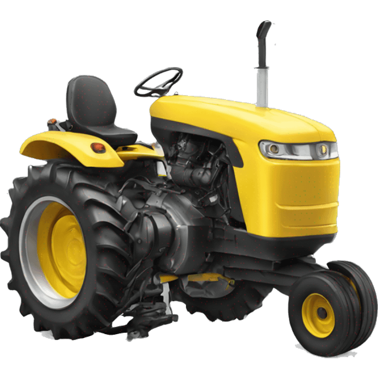 yellow tractor engine emoji