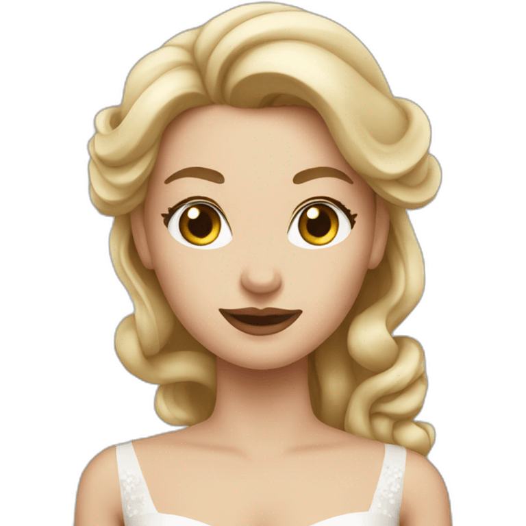 White woman in wedding dress  emoji