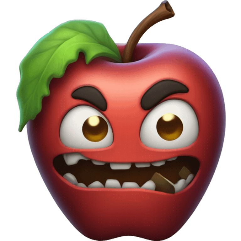 Poisoned apple emoji