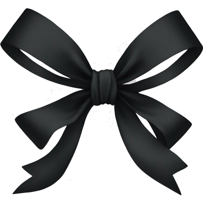 A black bow emoji