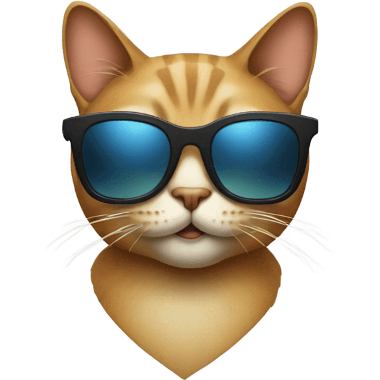 Cat with sunglasses emoji