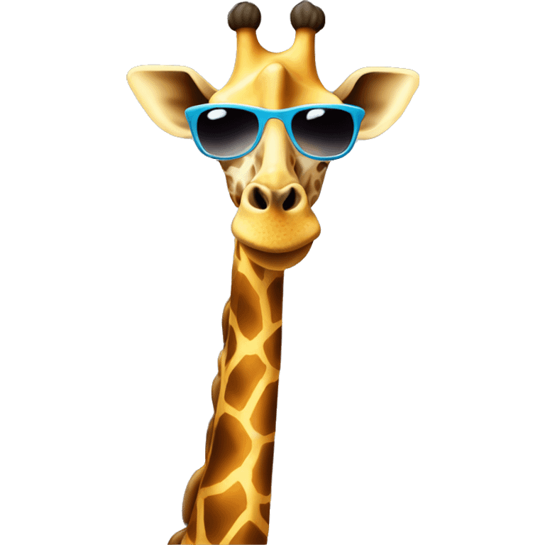 giraffe with sunglasses￼ emoji