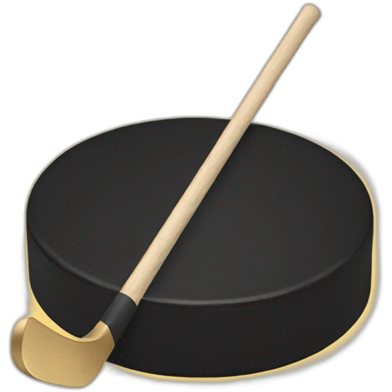 golden hockey puck emoji