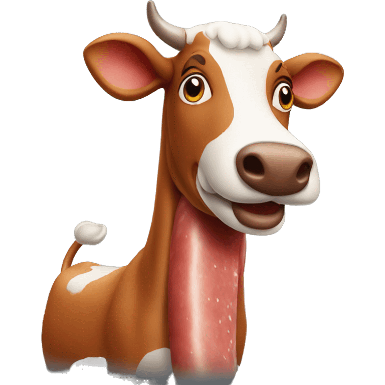 sausage cow emoji