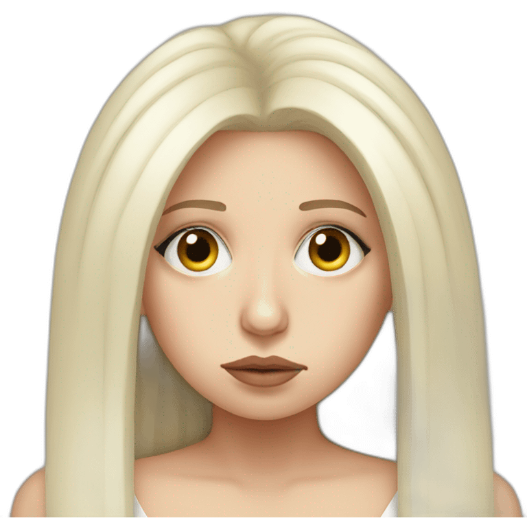 sad lady gaga emoji