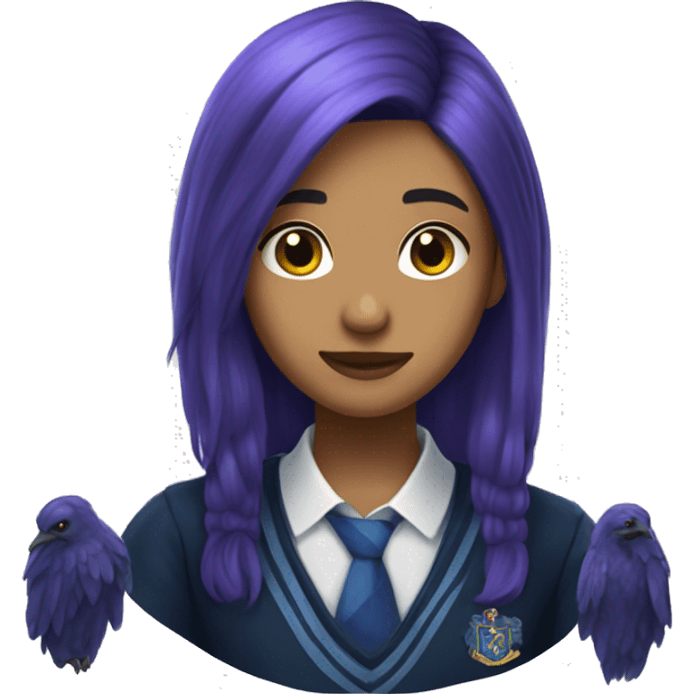 puple hair ravenclaw student emoji