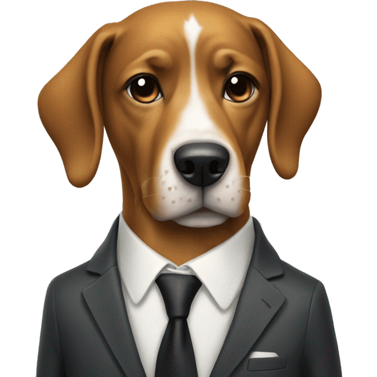 dog with a suit on emoji