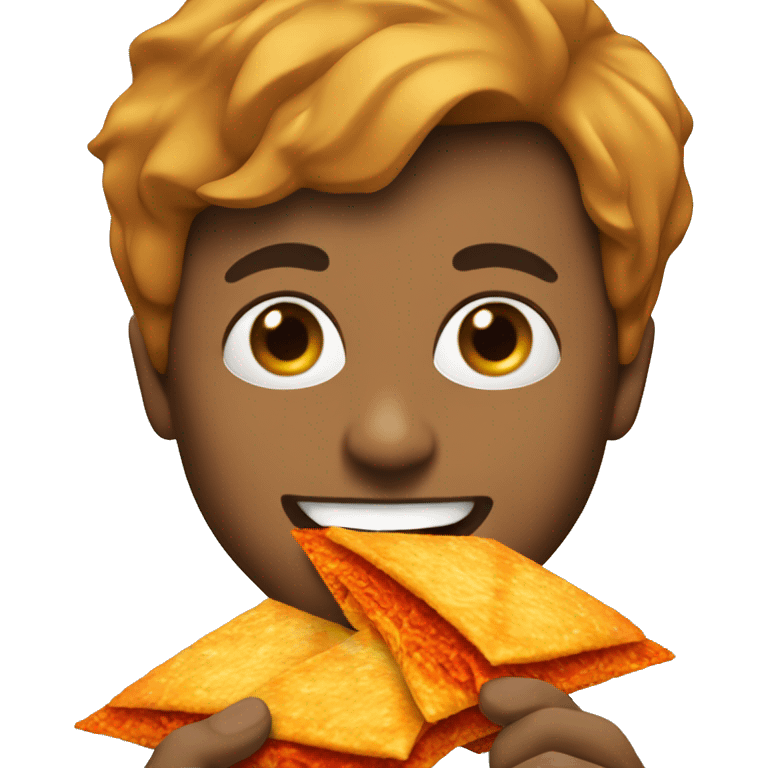 Me eating a Doritos emoji