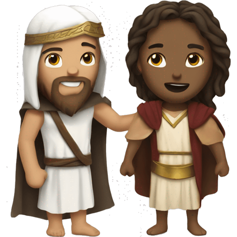 Jesus and Warrior Girl emoji