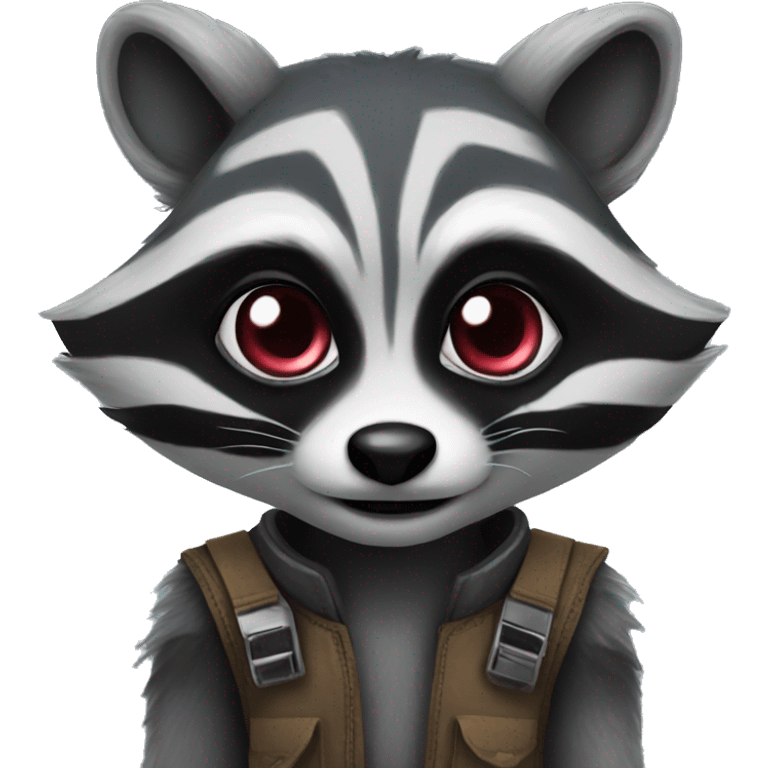 Alien raccoon emoji