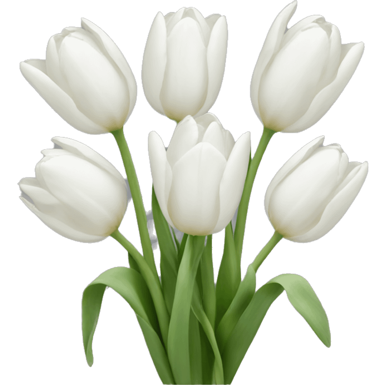 White tulips emoji