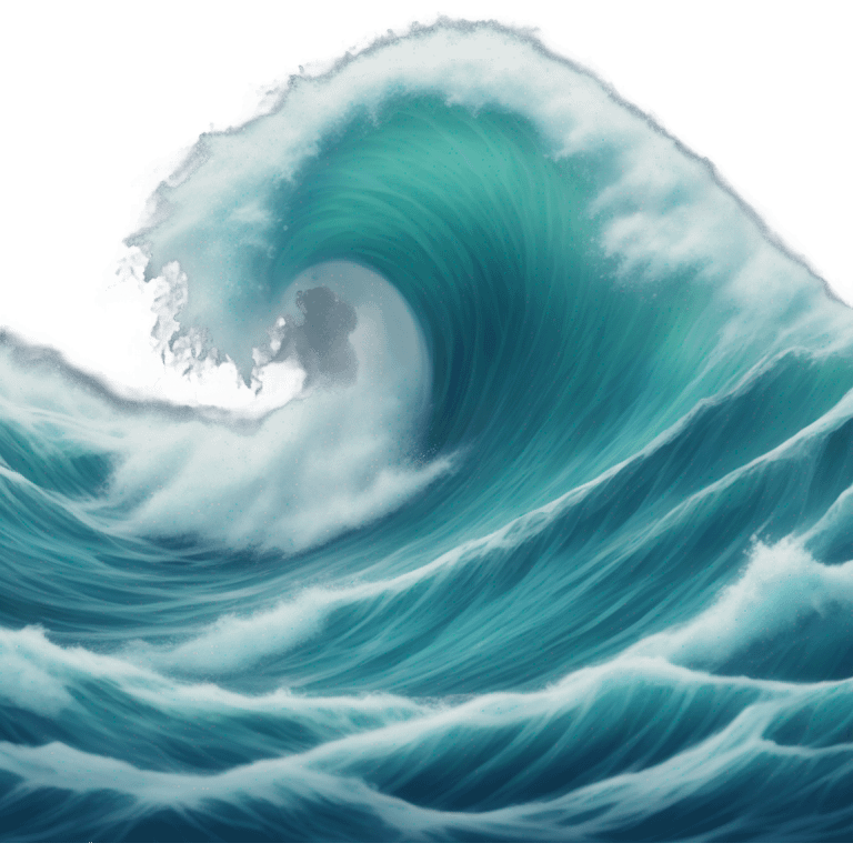 Ocean wave emoji