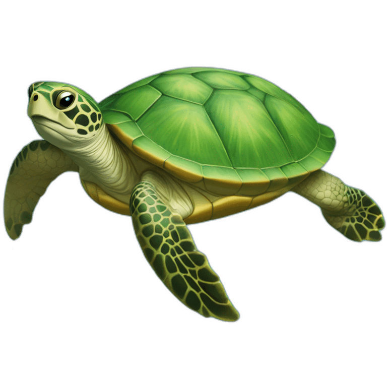 Tortue sur l'eau emoji