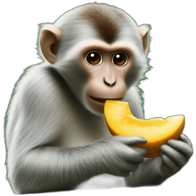 monkey eating monkey emoji