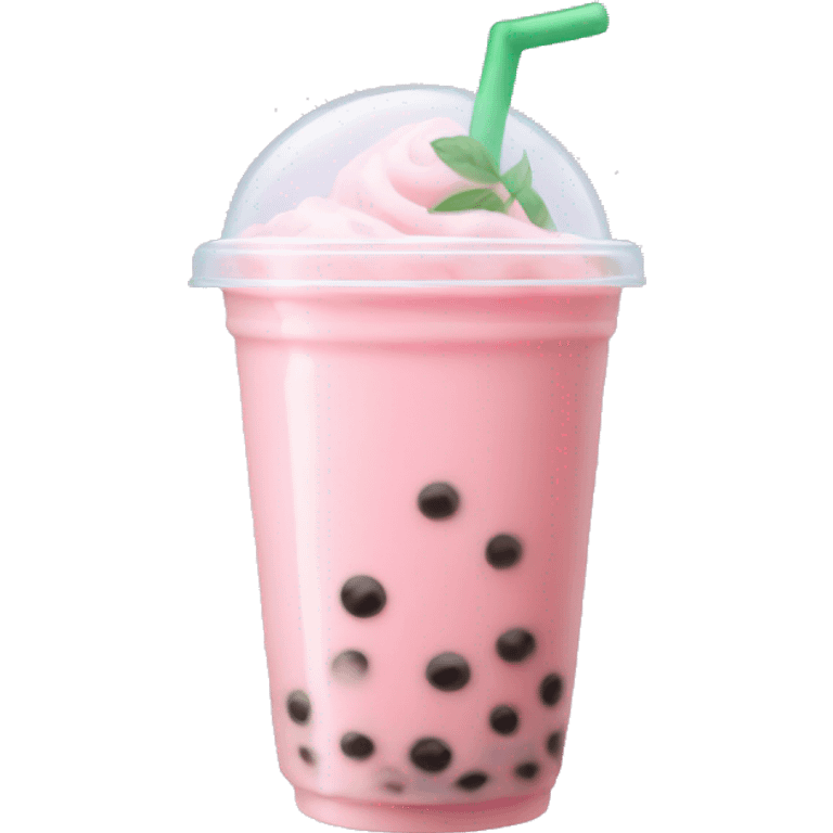 Light pink bubble tea emoji