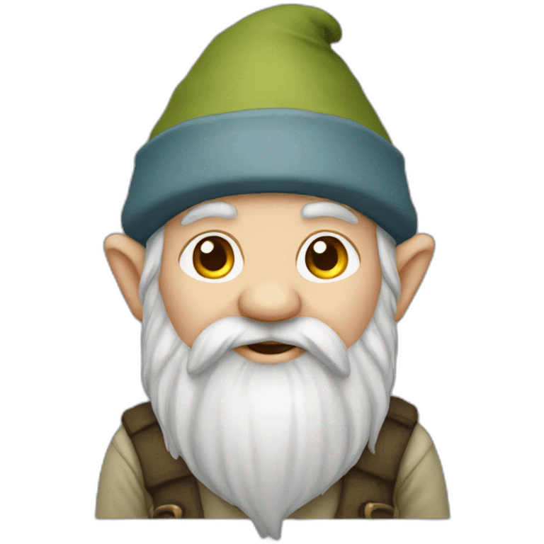 Gnome without eyes emoji