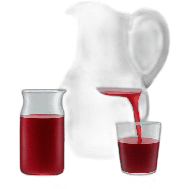 glass jug of red juice emoji