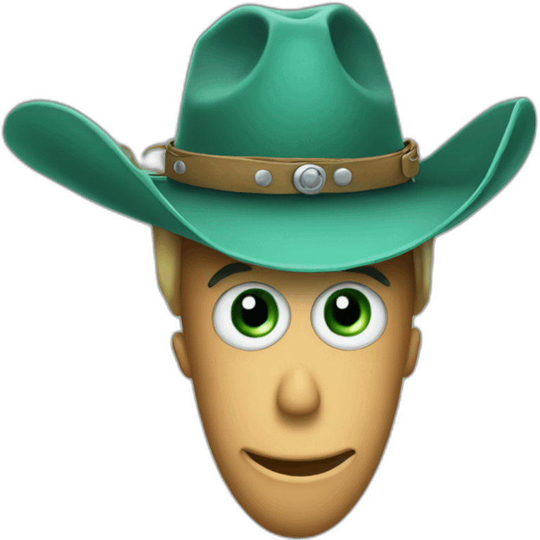 Plankton in a cowboy hat emoji