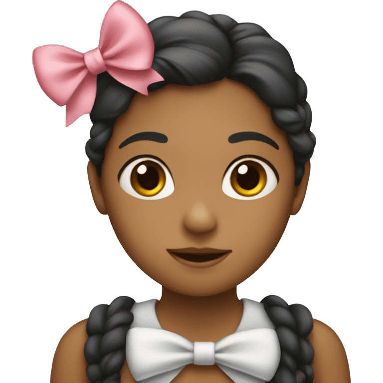 Girl with bow emoji