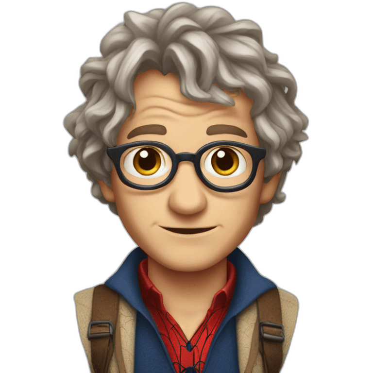 bilbo baggins as spiderman emoji