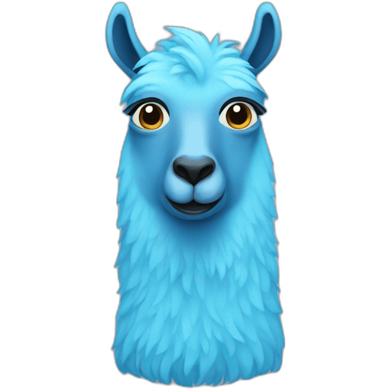 Blue lama emoji