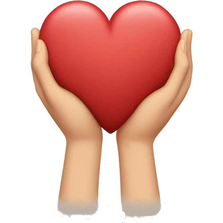  Forma de corazon con dos manos de diferentes perdonas emoji