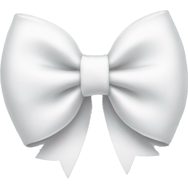 A white bow emoji