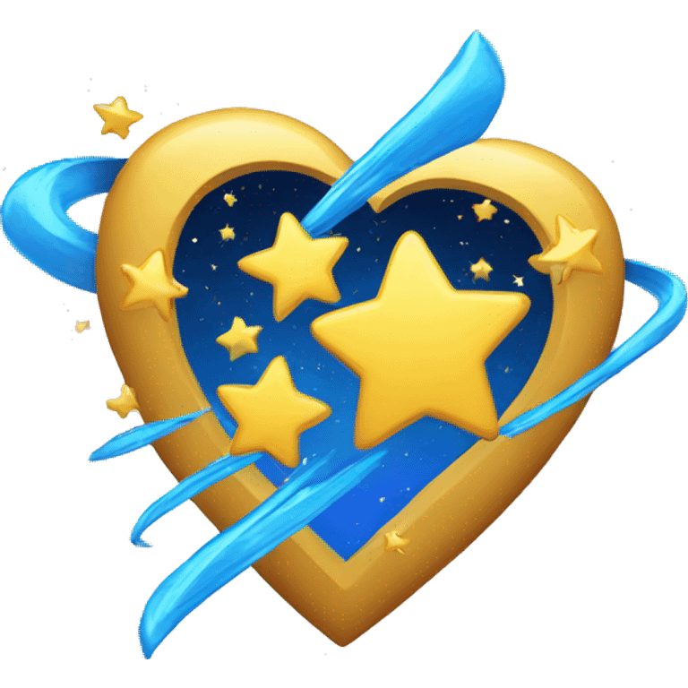 Heart with shooting stars emoji