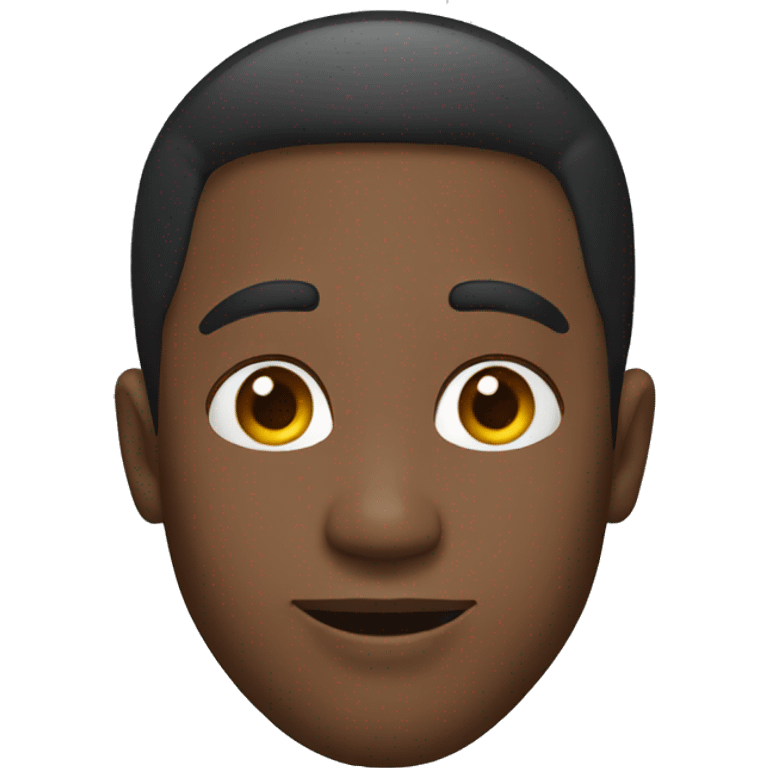 black guy who is 29 with a silver loop earring on his left ear emoji